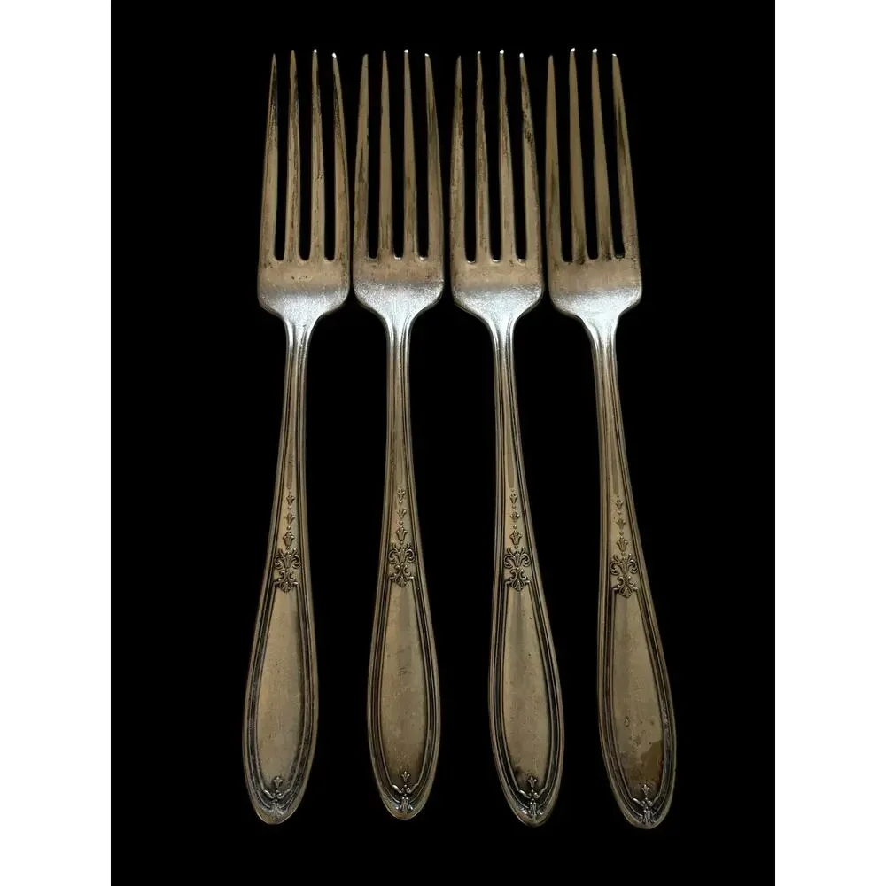 4 Niagra Silver Co Glendale silver plate forks